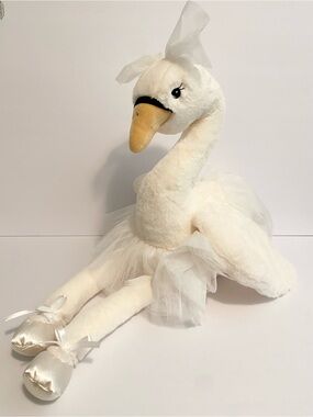 Bukowski Swan Plush White Ballerina Stuffed Animal Toy Large 23” Bird